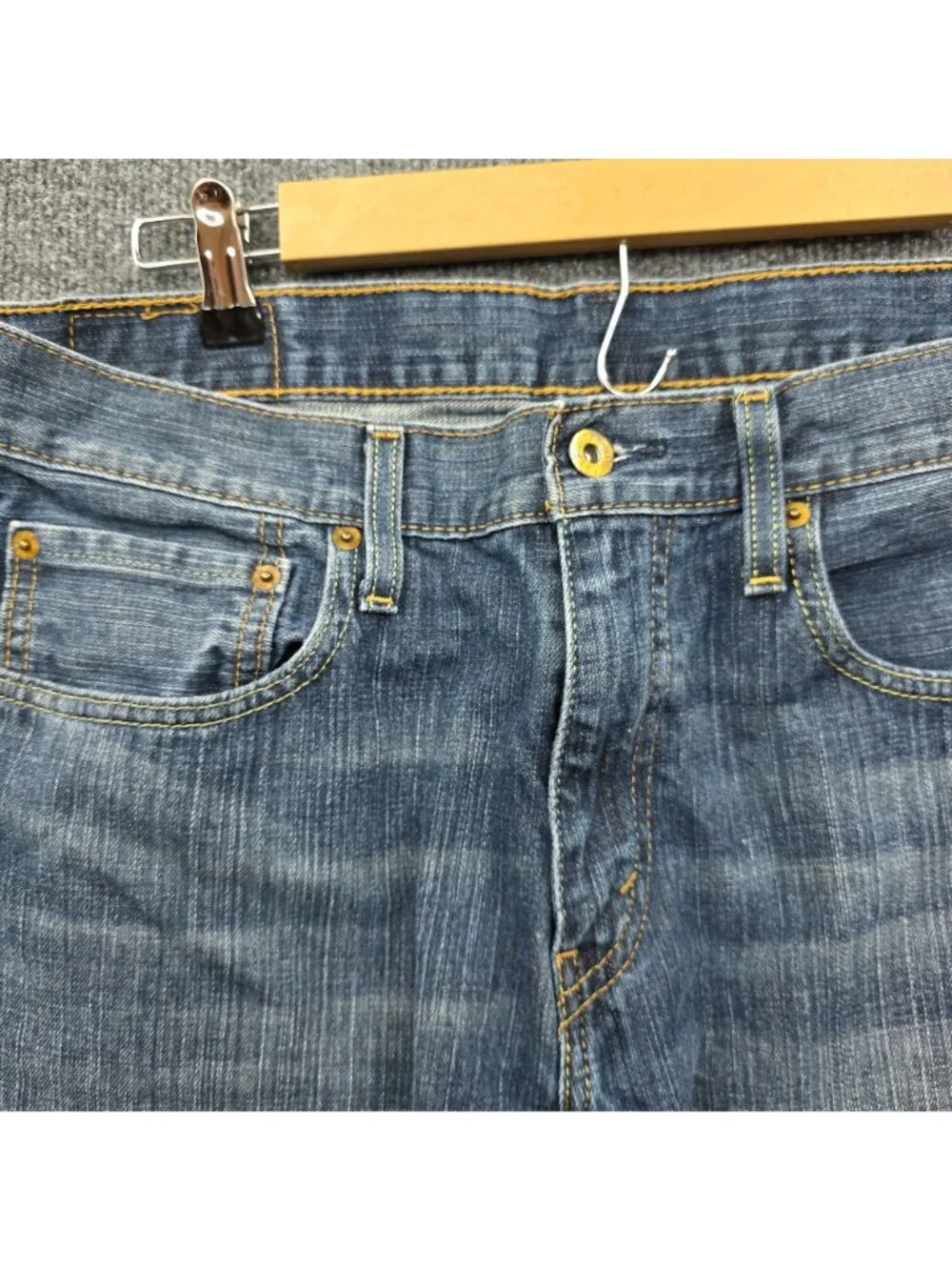 Levi's Mens 569 Straight Leg Jeans 32 x 30 Blue Denim Casual Streetwear Indie